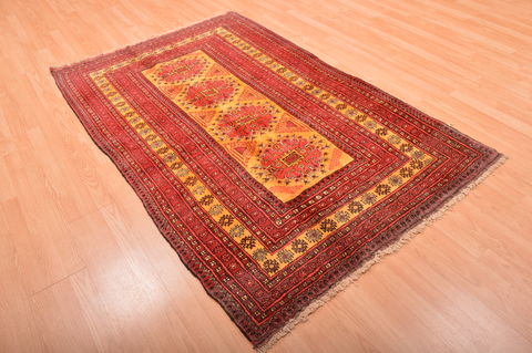 Khan Mohammadi Yellow Hand Knotted 43 X 610 Area Rug 100-76115 Image 6