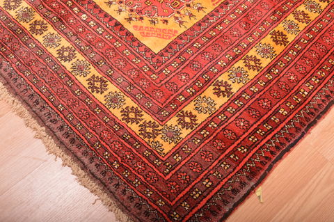 Khan Mohammadi Yellow Hand Knotted 43 X 610 Area Rug 100-76115 Image 8