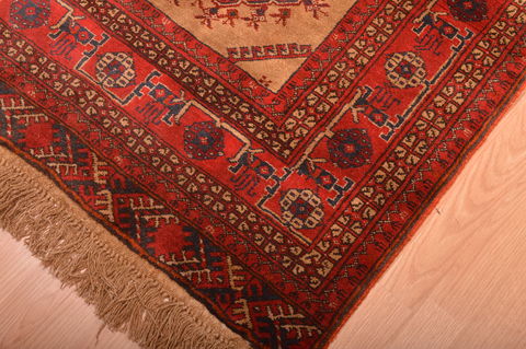 Khan Mohammadi Red Hand Knotted 35 X 65 Area Rug 100-76117 Image 11