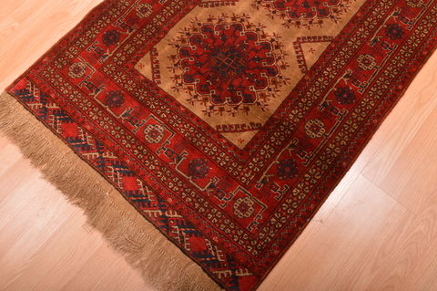 Khan Mohammadi Red Hand Knotted 35 X 65 Area Rug 100-76117 Image 13