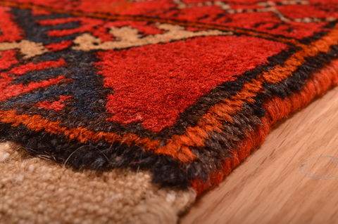 Khan Mohammadi Red Hand Knotted 35 X 65 Area Rug 100-76117 Image 14