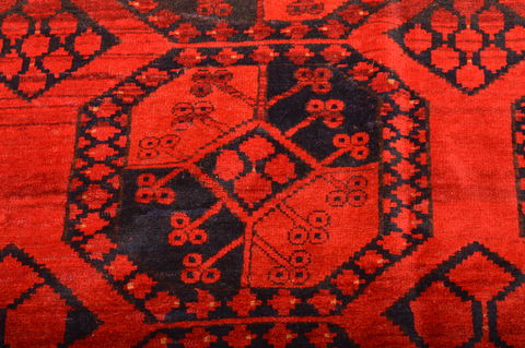 Khan Mohammadi Red Hand Knotted 93 X 113 Area Rug 100-76121 Image 15