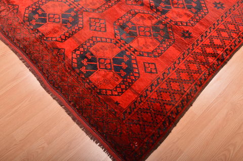 Khan Mohammadi Red Hand Knotted 93 X 113 Area Rug 100-76121 Image 18
