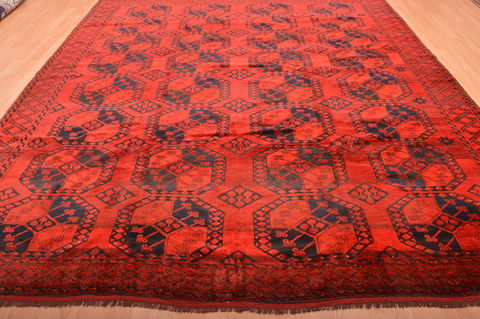 Khan Mohammadi Red Hand Knotted 93 X 113 Area Rug 100-76121 Image 7