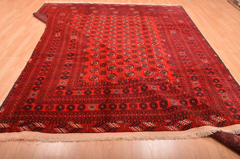 Khan Mohammadi Red Hand Knotted 81 X 1011 Area Rug 100-76122 Image 12