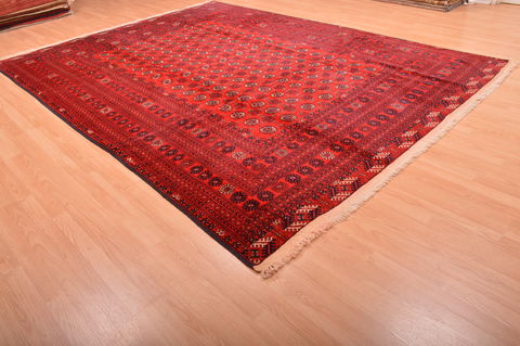 Khan Mohammadi Red Hand Knotted 81 X 1011 Area Rug 100-76122 Image 3