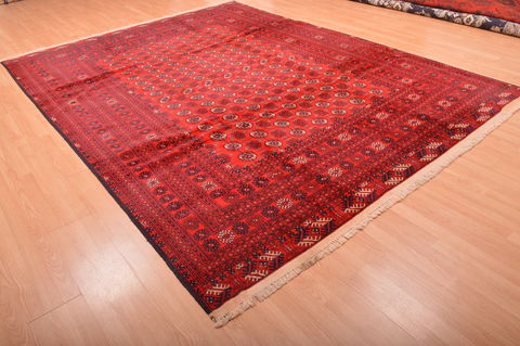Khan Mohammadi Red Hand Knotted 81 X 1011 Area Rug 100-76122 Image 5