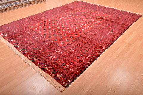 Khan Mohammadi Red Hand Knotted 81 X 1011 Area Rug 100-76122 Image 6