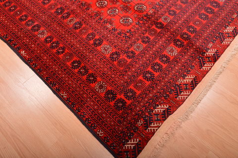 Khan Mohammadi Red Hand Knotted 81 X 1011 Area Rug 100-76122 Image 7