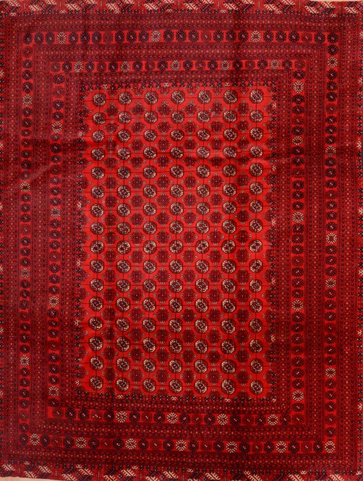 Khan Mohammadi Red Hand Knotted 81 X 1011 Area Rug 100-76122 Image 0