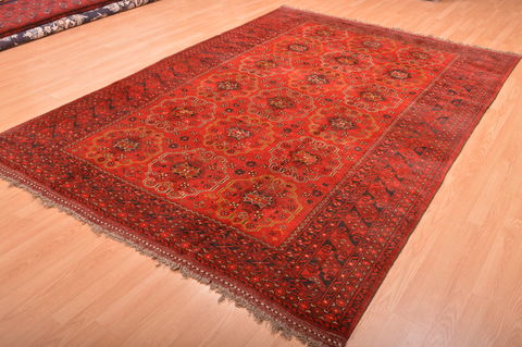 Khan Mohammadi Red Hand Knotted 68 X 98 Area Rug 100-76123 Image 10