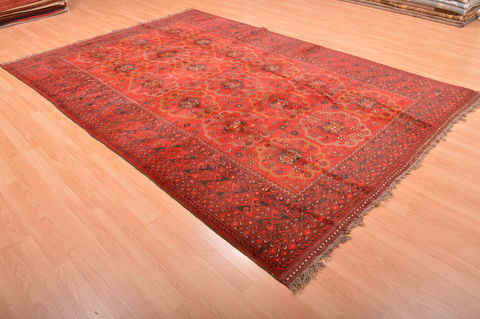 Khan Mohammadi Red Hand Knotted 68 X 98 Area Rug 100-76123 Image 11