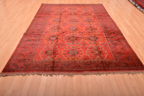 Khan Mohammadi Red Hand Knotted 68 X 98 Area Rug 100-76123 Image 12