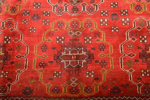 Khan Mohammadi Red Hand Knotted 68 X 98 Area Rug 100-76123 Image 16