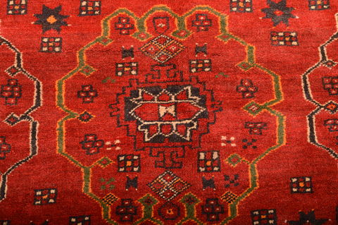 Khan Mohammadi Red Hand Knotted 68 X 98 Area Rug 100-76123 Image 3