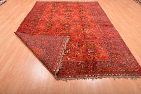 Khan Mohammadi Red Hand Knotted 68 X 98 Area Rug 100-76123 Image 6