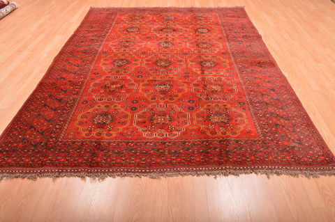 Khan Mohammadi Red Hand Knotted 68 X 98 Area Rug 100-76123 Image 9