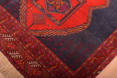 Khan Mohammadi Blue Hand Knotted 76 X 108 Area Rug 100-76129 Image 10