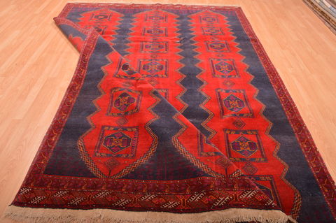 Khan Mohammadi Blue Hand Knotted 76 X 108 Area Rug 100-76129 Image 13