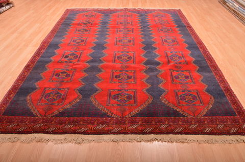 Khan Mohammadi Blue Hand Knotted 76 X 108 Area Rug 100-76129 Image 1