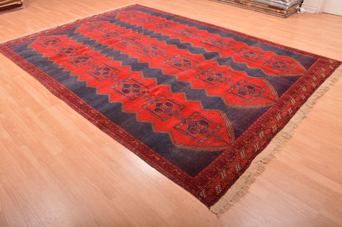 Khan Mohammadi Blue Hand Knotted 76 X 108 Area Rug 100-76129 Image 3