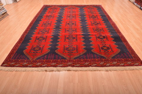 Khan Mohammadi Blue Hand Knotted 76 X 108 Area Rug 100-76129 Image 4