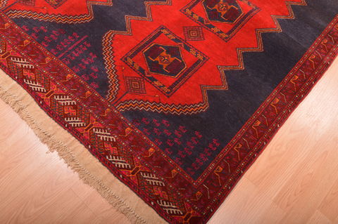 Khan Mohammadi Blue Hand Knotted 76 X 108 Area Rug 100-76129 Image 7