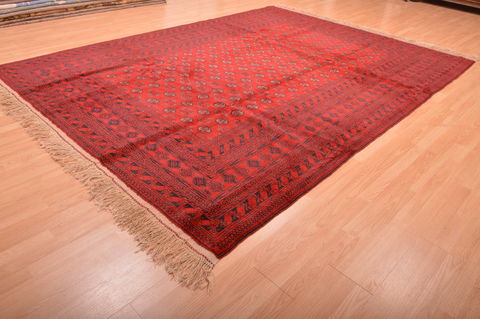 Khan Mohammadi Red Hand Knotted 84 X 114 Area Rug 100-76130 Image 2