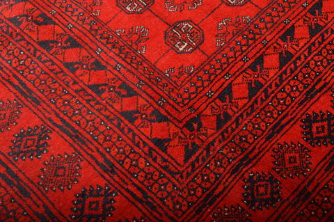 Khan Mohammadi Red Hand Knotted 84 X 114 Area Rug 100-76130 Image 5
