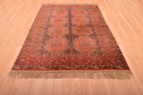 Khan Mohammadi Brown Hand Knotted 51 X 73 Area Rug 100-76131 Image 12