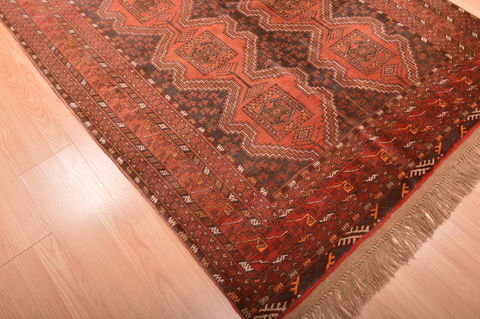 Khan Mohammadi Brown Hand Knotted 51 X 73 Area Rug 100-76131 Image 16