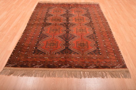 Khan Mohammadi Brown Hand Knotted 51 X 73 Area Rug 100-76131 Image 9