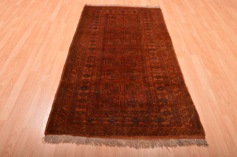 Khan Mohammadi Brown Hand Knotted 35 X 63 Area Rug 100-76134 Image 1