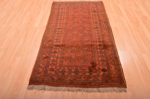 Khan Mohammadi Brown Hand Knotted 35 X 63 Area Rug 100-76134 Image 4
