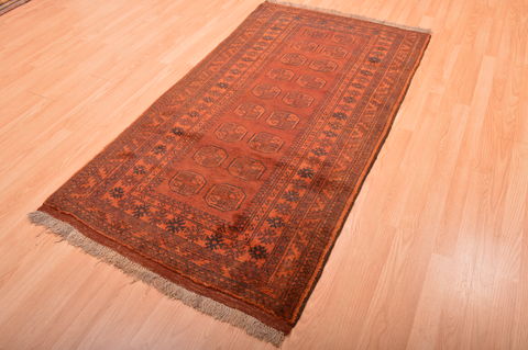 Khan Mohammadi Brown Hand Knotted 35 X 63 Area Rug 100-76134 Image 6