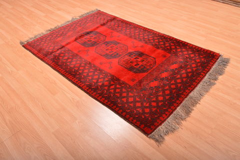 Khan Mohammadi Red Hand Knotted 310 X 59 Area Rug 100-76136 Image 3