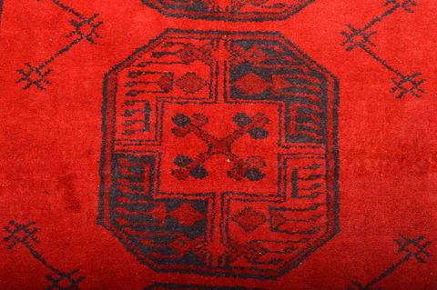 Khan Mohammadi Red Hand Knotted 310 X 59 Area Rug 100-76136 Image 4