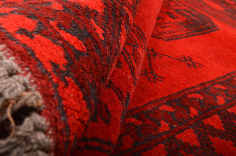 Khan Mohammadi Red Hand Knotted 310 X 59 Area Rug 100-76136 Image 7