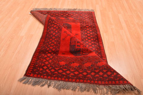 Khan Mohammadi Red Hand Knotted 310 X 59 Area Rug 100-76136 Image 8