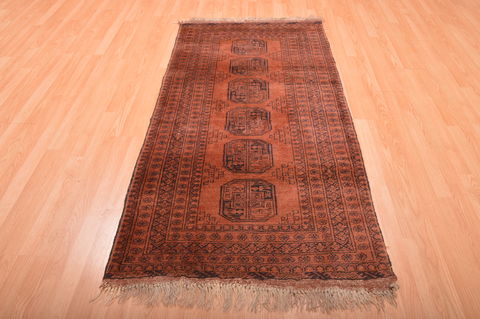 Khan Mohammadi Brown Hand Knotted 34 X 65 Area Rug 100-76137 Image 1