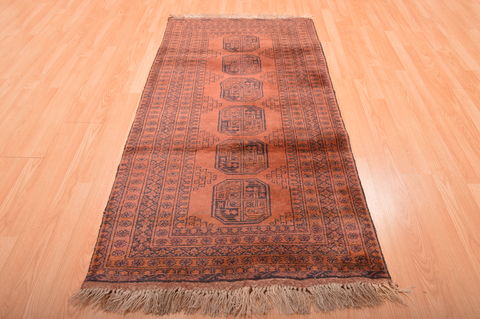 Khan Mohammadi Brown Hand Knotted 34 X 65 Area Rug 100-76137 Image 8