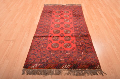 Khan Mohammadi Red Hand Knotted 35 X 66 Area Rug 100-76138 Image 15