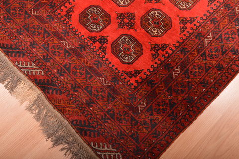 Khan Mohammadi Red Hand Knotted 35 X 66 Area Rug 100-76138 Image 5