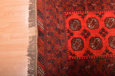 Khan Mohammadi Red Hand Knotted 35 X 66 Area Rug 100-76138 Image 6