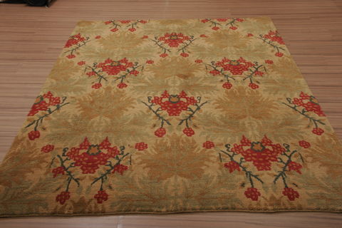 Nepal Multicolor Hand Knotted 58 X 80 Area Rug 155-76140 Image 2