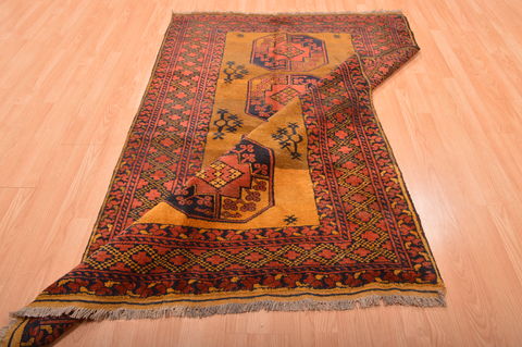 Khan Mohammadi Green Hand Knotted 47 X 72 Area Rug 100-76143 Image 12