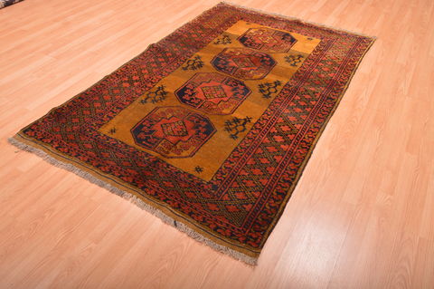 Khan Mohammadi Green Hand Knotted 47 X 72 Area Rug 100-76143 Image 2