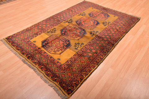 Khan Mohammadi Green Hand Knotted 47 X 72 Area Rug 100-76143 Image 9