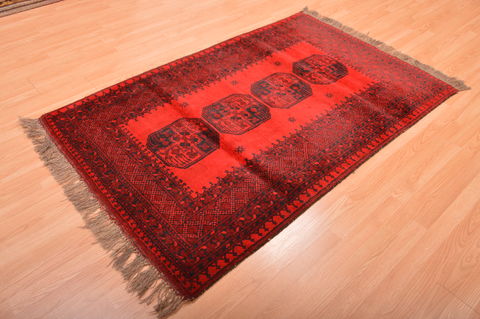 Khan Mohammadi Red Hand Knotted 40 X 64 Area Rug 100-76144 Image 10