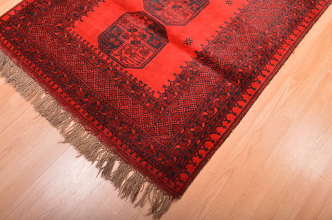 Khan Mohammadi Red Hand Knotted 40 X 64 Area Rug 100-76144 Image 11